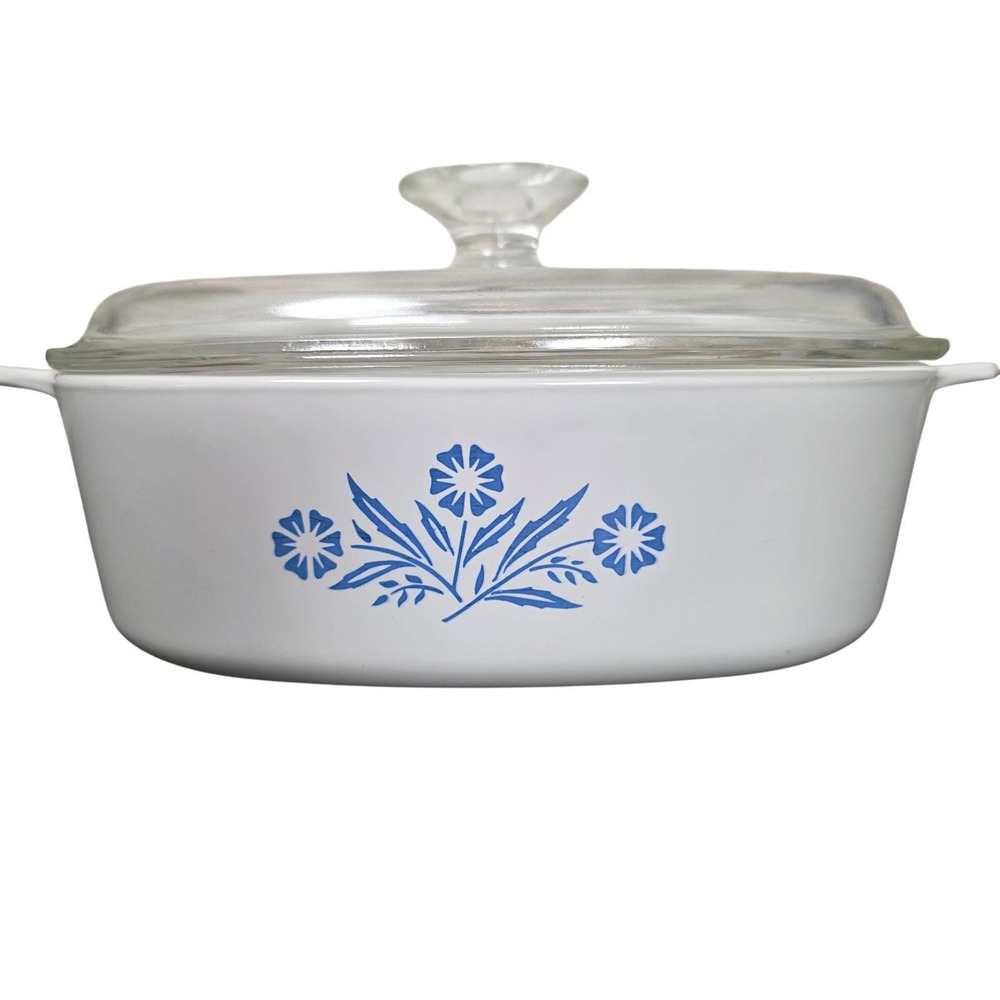 Corning Ware‎ Casserole Dish Cornflower Blue A-2-B 2 Quart Americana Kitchen
